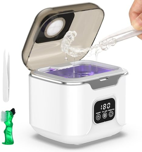 Triler Ultrasonic Retainer Cleaner, 48kHz, UV Light Mode, 240ml Tank
