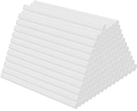 Hot Melt Glue Sticks for Glue Gun 11mm x 200mm Double Length, Kids DIY Art & Crafting School Transparent Clear Adhesive Strong Bulk Multipack of 100