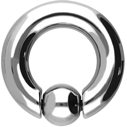 Treuheld® | Spring Loaded Klemmkugelring Piercing | BCR | Silber [11.] - 8.0 x 19 mm (Kugel: 12mm)