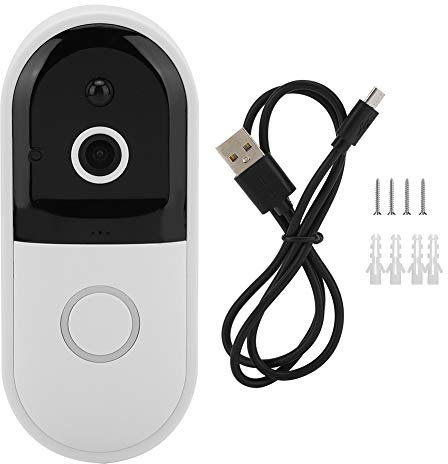 Rilevamento del movimento Videocitofono intelligente, citofono WiFi Applicazione campanello visivo Campanello intelligente remoto Famiglia all'aperto Decorazione videocamera con visione notturna