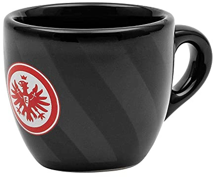 Eintracht Frankfurt Streifen Espresso Tasse (schwarz)