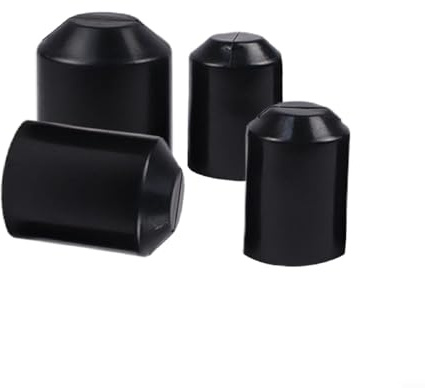 100 cappucci termorestringenti caldi, tappi termorestringenti per cavi a bassa tensione, rivestimento in gomma nera, protezione termorestringente impermeabile per estremità del cavo (40 x 60 mm)