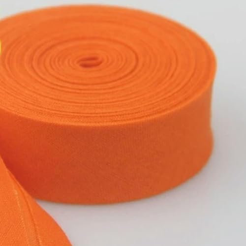 OPica 10 Meter, 20 mm (3/4 Zoll) Breite, hinten gebügelt, einfach gefaltetes Baumwoll-Schrägband, Schrägband, Kleidungsstück, Steppdecke, Kissen, Basteln, DIY-Zubehör