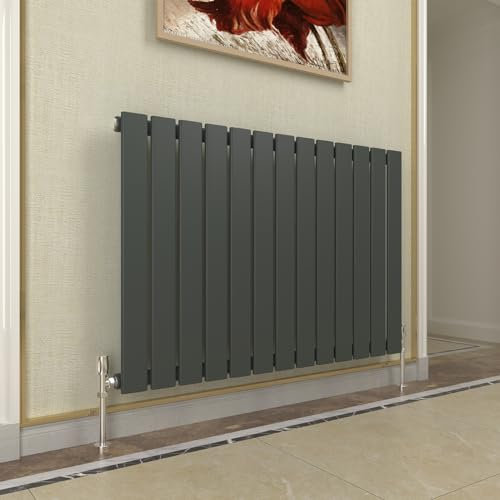 GY Bath Progettista 600x884mm dello schermo piatto antracite del radiatore orizzontale singolo Rads moderno del riscaldamento centralizzato