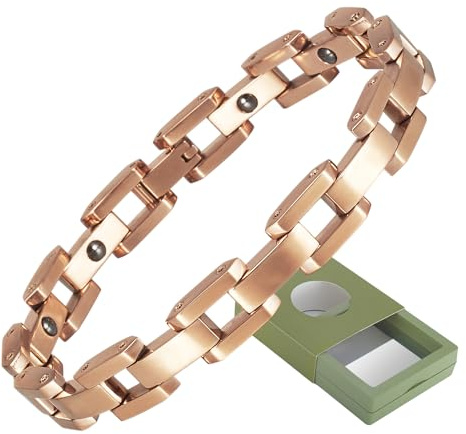 YINOX Superstarkes Magnetarmband für Männer und Frauen, Edelstahl-Magnetarmband, Edelstahlarmband, mit 11 NdFeB-Magneten und hochwertiger Geschenkbox (21 cm) (B)