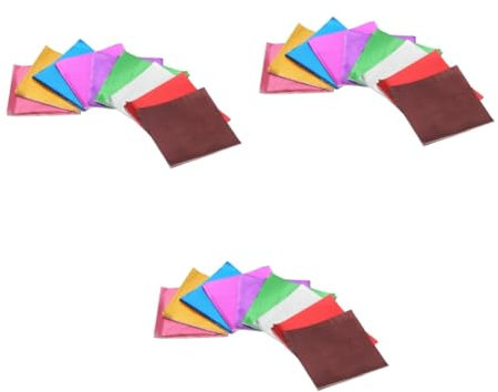 Healvian 12packs Tin Foil Aluminum Wrappers Chocolate Wrappers for Candy Decor Tin Foil Mixed Colors Safe for Parties Weddings Festivals