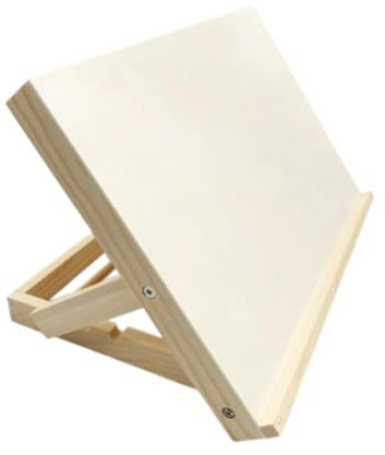 Dickly Chevalet de Table Réglable en Bois, Chevalet de Peinture, Support à Dessin Léger, Planche à Dessin Réglable Angle Variable, Planche à Croquis Pliable pour Étudiants en Art, Artistes, Peintres