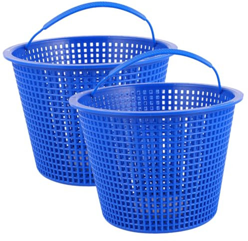 BESPORTBLE 1set Pool Supply Pump Ground Net Fountain Games Inflatables Activity Pond Rafts Dipping Bin Water Strainer Mesh Swimming Skimmer Basket Inlet Pool Filter Basket Gate Plastic 2pcs