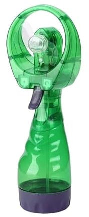 POVVFRTY Portable Water Mist Cooling Fan, Battery-Powered, Outdoor Spray Bottle(Green)
