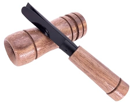 Entenrufe für die Jagd, Tierpfeife, Holz-Sound-Imitationswerkzeug, Holzbau, tragbares Design, realistische Töne, einfach zu bedienen, leichte Ausrüstung, perfekt für Männer, Erwachsene, Reisen, 12 cm