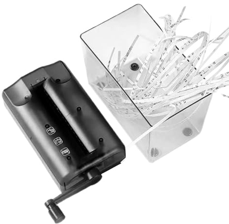 kinrguiyuez trituratore per uso domestico, taglierino da scrivania per documenti, macchina da taglio personale per aule, ufficio, casa, carta di credito, documenti, posta, note, ricevute