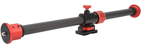 BONKZEBU Brazo de Extensión de Trípode de Cámara Horizontal, Brazo de Soporte Ligero de Fibra de Carbono con Soporte de Abrazadera Arca para Fotógrafos Profesionales