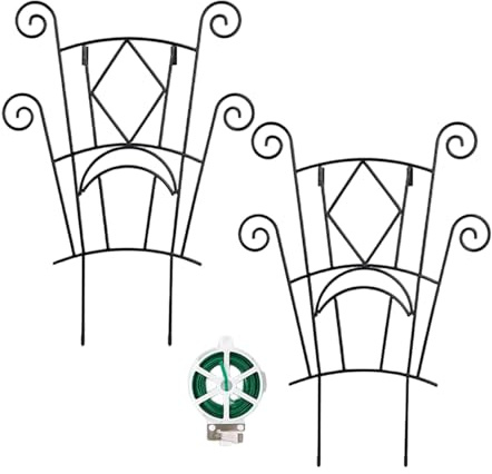 kivrimlarv Metal Plant Trellis - Garden Climbing Support for Pothos Stakes And Vines, Indoor Outdoor Balcony Use, Pothos Monstera Ivy Clematis, Enhances Plant Growth And Organization