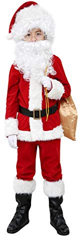 ELFJOY Children's Santa Suit Kids Christmas Halloween Costume Cosplay (X-Small)