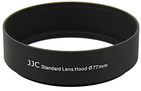 77mm Screw-on Camera Metal Standard Lens Hood Sun Shade Protector for Canon EF 24-70mm f/4L IS USM, EF 24-105mm f/4L IS USM on 5D Mark IV 5DS 5DS R 6D 7D Mark II 90D DSLR Camera Accessory