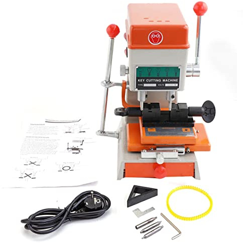 CDZHLTG Schlüsselkopiermaschine, 120W Professionelle Universal Schlüsselfräsmaschine Säulenbohrmaschine, Schlüsselfräse Schlüsselvervielfältiger Schlosser Werkzeug, 12000 r/min
