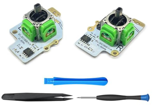 ElecGear TMR Joystick Replacement for Steam Deck LCD, Electromagnetic Hall Sensor Left and Right Thumbstick Module PCBA for Controller MEDA and MHDA