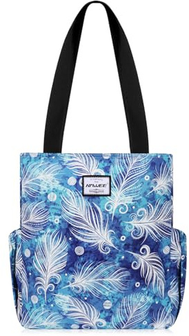 HAWEE Donna Borsa Tote con Zip Leggera Borsa a Tracolla Casual Borsa a Mano Moda Borsa a Spalla Grande Borsa della Spesa Impermeabile Borsetta per Viaggio Scuola Lavoro Quotidiano Vita Yoga Spiaggia