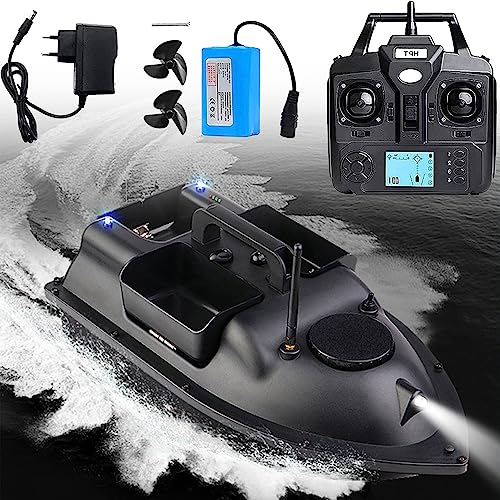 Angelköderboot, Rc-Boot, Gps-Positionierung, Automatische Kreuzfahrt, Fischfinder – Kabelloser Angelköder, Köderboot, Fischfinder, Köderboot 2,0 Kg Mit Akku Mit Großer Kapazität,12000mAh-3battery