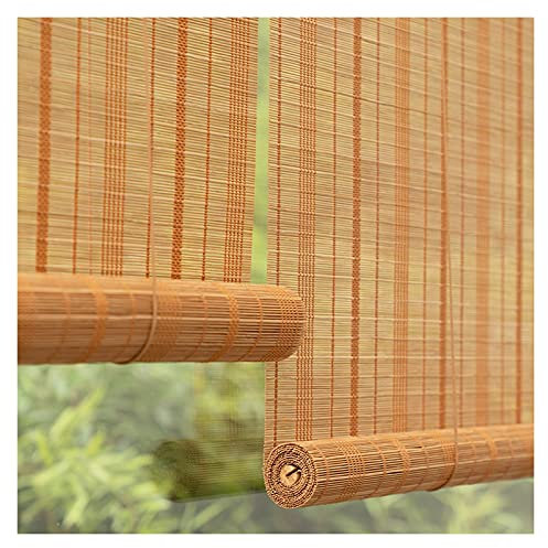 Bambusrollo Bambusvorhang Roller blind römischer Fensterschirme - Rollläden Fensterläden für Türen/Terrassen/Veranden Innen-Außen Decke oder in der Wandinstallation, anpassbar (Size : 90x200cm)