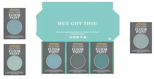 Rust-Oleum Chalky Floor Paint in Matt Finish - Ocean Blues Tester Box