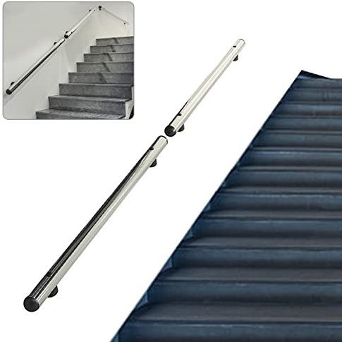 Moderner Treppengeländer-Handlauf für den Innen- und Außenbereich, 1 m, 2 m, 3 m, 3,5 m, 4 m, 4,5 m, komplettes Set, Treppengeländer aus Edelstahl, Sicherheitsstützstange, Handläufe (8,2 Fuß)