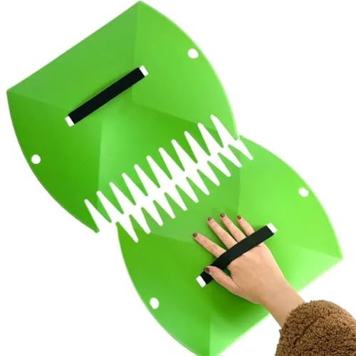 GSCLZ Rastrillo Recoge Hojas Rastrillo de jardín de Mano con Agarre ergonómico Resistente y recogedor de Hojas, Herramienta de Mano for Recoger residuos de césped para Recoger Hojas