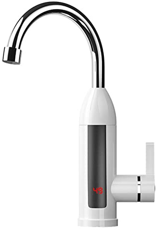 Grifo de cocina de calor eléctrico, Grifo eléctrico instantáneo de 110 V, Grifo de agua del grifo de calentamiento rápido para baño de cocina eléctrico sin tanque instantáneo con pantalla Digital LED