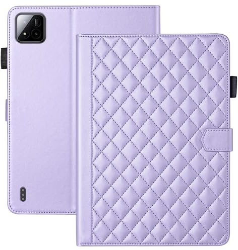 Vaitasy Funda para Xiaomi Mi Pad 7/ Pad 7 Pro 11.2 Pulgadas 2024 Business Cuero PU Tablet Carcasa para Xiaomi Mi Pad 7 Pro con Ranura para Tarjeta Púrpura