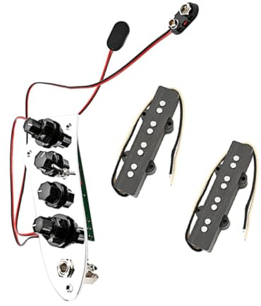 BESPORTBLE Jb Bass Humbucker Tonabnehmer Satz 4-saiter Leichtes Langlebiges Bass Pickup Kit Einfache Installation Für Bassliebhaber