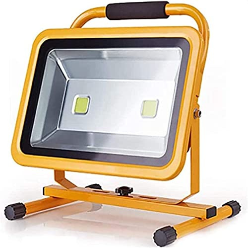 MYUYEE Lampada da Lavoro Ricaricabile a LED da 100 W proiettore Portatile Senza Fili luci da Lavoro per Campeggio faretto da Cantiere Lampada da Lavoro,