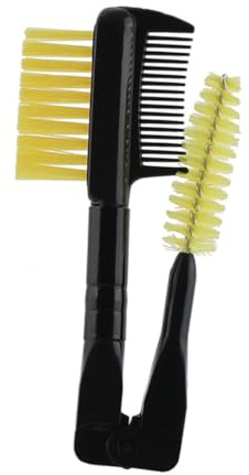 Spazzola Sopracciglia Doppia Punta in Plastica, Pennello Angolato | Pennello Sopracciglia, Punta Angolata, per Mascara e Sopracciglia, Strumento Cosmetico per Ciglia