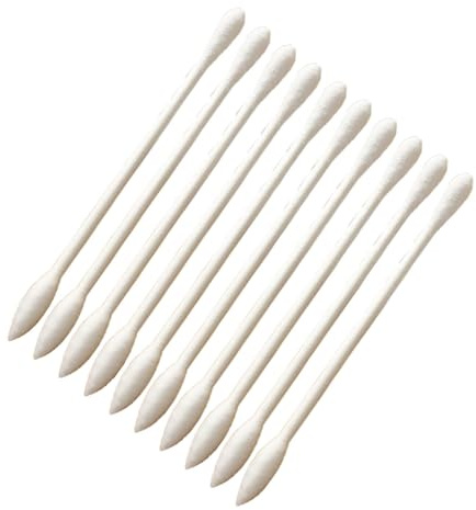 YDuupxe Tamponi di Cotone Portatili Confezionati Singolarmente Tamponi Struccanti a Doppia estremità 100 Bastoncini di Cotone Morbidi da Viaggio per Cosmetici Pulizia Elettronica