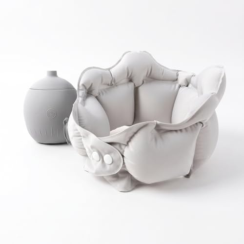 XQ&XG Coussin de Voyage Gonflable, Oreiller de Voyage pour Avion | Étui-pompe 2 en 1, soutien cervical 360° ergonomique, design en U léger compact, adapté à l’avion, voiture et bureau