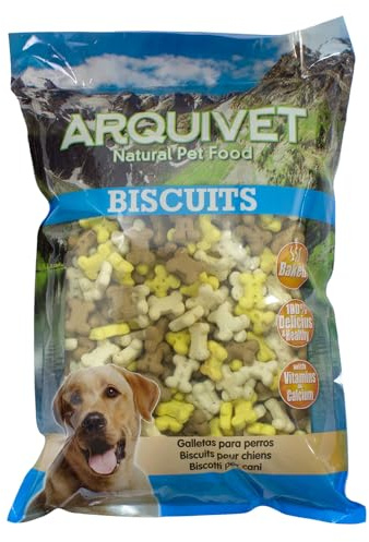 ARQUIVET Mini Ossa alla Vaniglia - 1 Kg - Snack e Premi per Cani