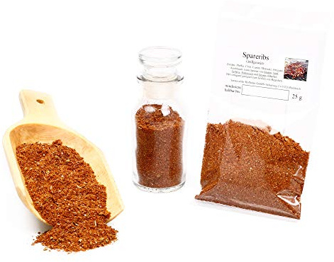 Spareribs BBQ Gewürzmischung zum Grillen | Klassisch amerikanisches Grillgewürz für Rippchen, Steak & Hähnchen | 25g