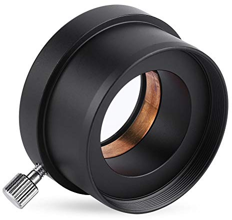 Bewinner Fotokameraadapter für Teleskop 2 bis 1,25 - Metalladapter für Astrofotografie und Teleskopzubehör - Schwarzer Kameraadapter für Telekamera