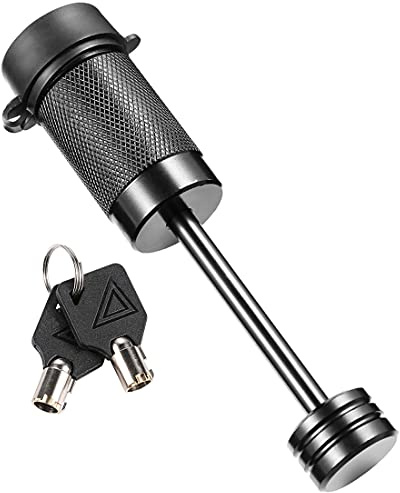 CZC AUTO Trailer Tongue Coupler Lock, Dia 1/4 Inch, 2-1/2 Inch Span Fits Latch-Type Coupler for Towing Boat Truck RV Car Trailer