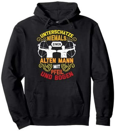 Bogenschießen Bogensport Bogenschütze Pfeil Männer Geschenk Pullover Hoodie