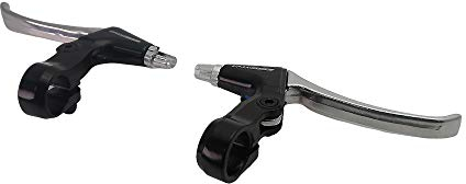 UPANBIKE Mountain Road Bicicletas BMX Bike Negro Plata FR7 Manillar Barra de freno Palanca (Plata)