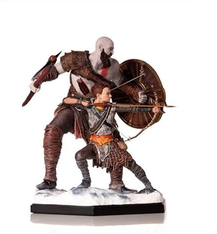 REOZIGN God of War Ragnarok Figure, 20cm/7.9inch Kratos Père et Fils Anime Personnage Figures Modèle Collection Jouet pour Anime Fan