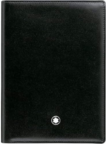 Montblanc 7cc Brieftasche mit Ausweisfach aus Leder in der Farbe Schwarz, Maße: 12cm x 9cm x 1cm, 130074