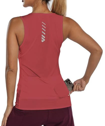 Lo.gas Fahrradtrikot Damen äRmellos,Radtrikot Atmungsaktiv Rennrad Trikot Fahrradshirt Mountainbike Frauen Sport Shirts FüR Damen Tank Top 1-2 Pack Tanktop