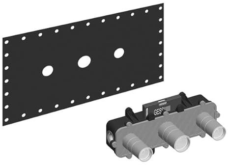Gessi Unterputz-Körper für 3-Loch Waschtisch Wand-Armatur, 45089031