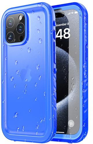 SPORTLINK for iPhone 15 Pro Case - IP68 Waterproof Military Protective Full Body Heavy Duty Shockproof 360 Sealed Dustproof with Camera Screen Protector Phone Cover for i Phone 15 Pro 6.1 Blue