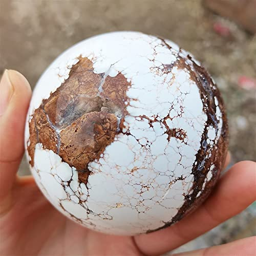 EPEDIC Regalo de, Piedras Preciosas Naturales, Piedra de, Bola Tallada de magnesita, Bola de Cristal, decoración del hogar LIUZIIHAYIN (Size : 7-8cm)