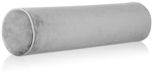 Amosfun Almohada Cervical De Algodón Viscoelástico Redonda para Dormir y Proteger La Cervical para Hombres y Mujeres