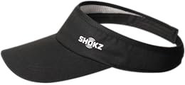 SHOKZ Empty Top Sun Visor Cap, Lightweight Soft Outdoor Sport Hat, Wide Brim UV Protection Adjustable Baseball Cap for Running, Tennis, Beach, Golf, Travel, Men/Women, Black