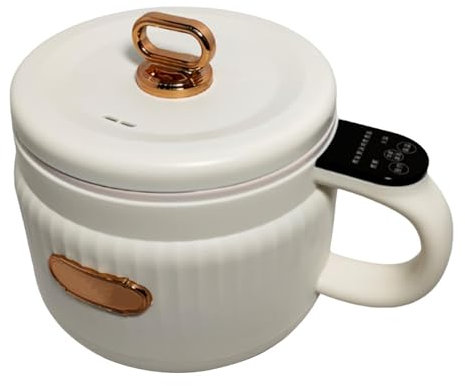 FfiMe Olla Arrocera Pequeña, Olla Arrocera Portátil, Olla Eléctrica Olla Eléctrica De 1,8 L, Seis Modos, Olla Antiadherente, Olla De Fideos para Dormitorio De Viaje para 1-2 Personas