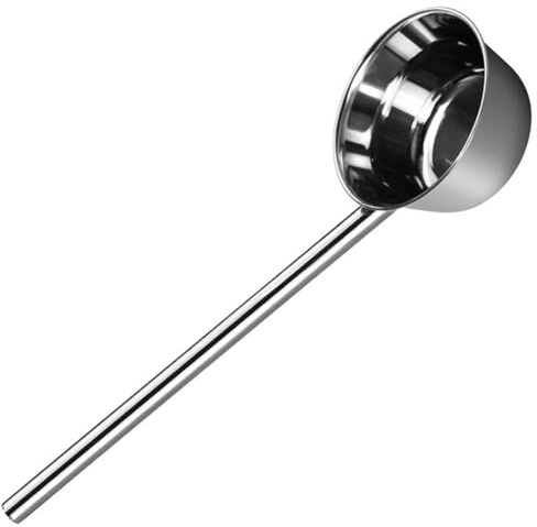 CATIEBYE Lengthened Water Ladle with Long Handle Stainless Steel Kitchen Scoop for Cooking and Home Use Smooth Surface Wear-Resistant Practical Design